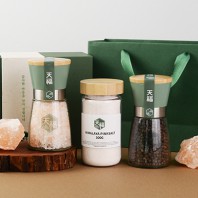 (천복 203) 히말라야 핑크솔트 블랙페퍼 선물세트 히말라야 핑크소금 히말라야솔트 블랙페퍼 통후추 그라인더 리필소금 명절선물 추석선물 기념품 답례품 근로자의날 창립기념 소금선물세트