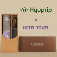 협립3단60 카라비너10K 거꾸로 300T고밀도 완전자동 우산 +협립호텔코마170타월2P-세트