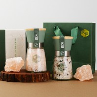 (천복 202H) 히말라야 핑크솔트 허브솔트 선물세트 히말라야 핑크소금 히말라야솔트 허브소금 쉐프소금 그라인더 리필소금 명절선물 추석선물 기념품 답례품 근로자의날 창립기념 소금선물세트